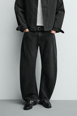 JEANS RELAXED BARREL FIT / Carb?n - Zara фото 2