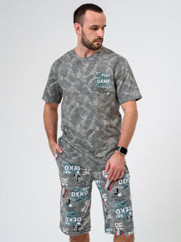 100% ХЛОПОК Комплект мужской "Техно" (бриджи)