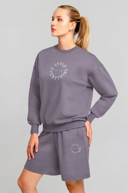 Арт. 5342 Костюм женский с шортами 42-50 (5 шт) Цвет:верх- темно-серый, низ- темно-серый - Калинка фото 25