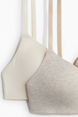Pack de 2 sujetadores de algod?n sin aros - H&m фото 8