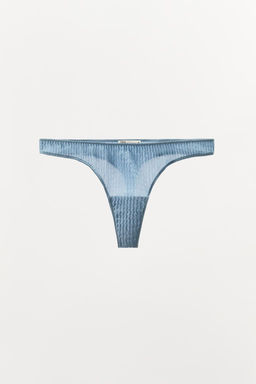 100% SILK CREASED-EFFECT THONG LIMITED EDITION