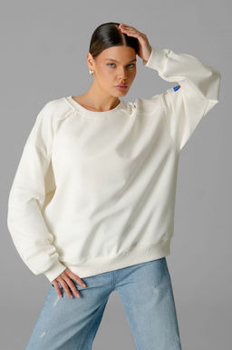 Арт. 15124 Свитшот женский Матрешка оверсайз 44-50 (4 шт) Цвет:молочный - Калинка фото 28