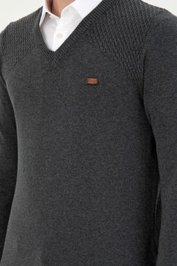 Мужской свитер антрацитового меланжа - U.s. polo assn фото 7