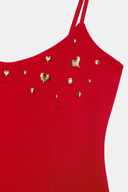 STRETCH DRESS WITH HEARTS - Zara фото 12
