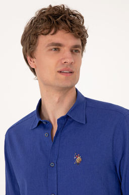 Erkek Mavi Uzun Kollu Basic G_mlek Sepette S_rpriz _ndirim - U.s. polo assn фото 2