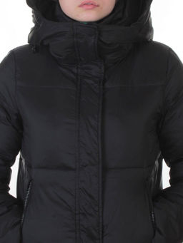 3068 BLACK Пальто пуховое женское с внутренним жилетом (утиный пух) - Fashion фото 4