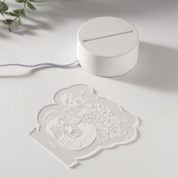 Светильник 3D RISALUX Люблю тебя любить, LED-ночник, RGB, от сети