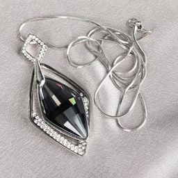 Подвеска-кулон на цепочке 72 см Камень / YD10153/1 /уп 12/серебро - Галеонтрейд фото 6