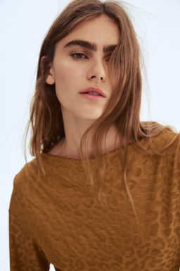 Vestido midi drapeado - H&m фото 4
