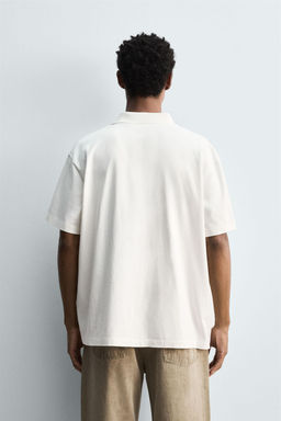 WASHED REGULAR FIT POLO SHIRT - Zara фото 3