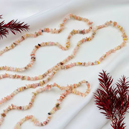 Бусины для украшений из розового Опала крошка