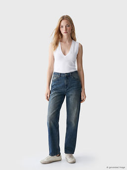 Джинсы женские Baggy Fit Kadın Jean Pantolon