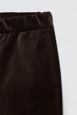 RELAXED FIT VELVET TROUSERS SOSHIOTSUKI X ZARA  фото 15