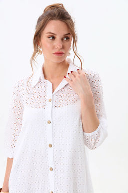 Платье NIKVA н800-6-Р молоко  фото 2