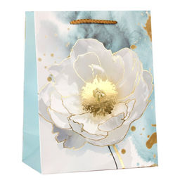 Цена за 12 шт. Пакет подарочный 18x23x10см Цветы / 5352M /уп 12/720/ - Галеонтрейд фото 4