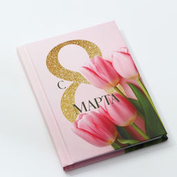 Цена за 2 шт. Блокнот в твердой обложке А7, 64 л С 8 марта. Тюльпаны