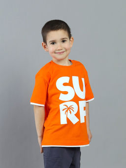 CRB wear / CSKB 64074-29K Футболка для мальчика,оранжевый/Ex.Cherubino