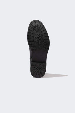 Мужские ботинки из искусственной кожи без шнуровки на плоской подошве - Defacto фото 4