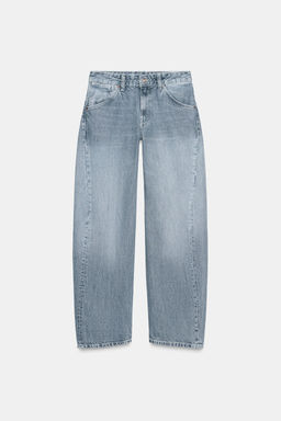 TRF CROPPED JEANS WITH DISPLACED SEAMS LOW-RISE