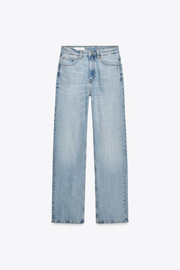 TRF STRAIGHT HIGH-WAIST JEANS - Zara фото 3