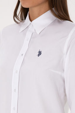 Kad_n Beyaz Uzun Kollu Basic G_mlek Sepette S_rpriz _ndirim - U.s. polo assn фото 7