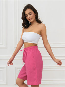 Шорты женские Лён-2 Светло-голубой - Modamica фото 38