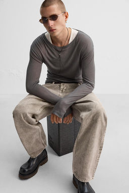 RELAXED STRAIGHT FIT JEANS - Zara фото 5