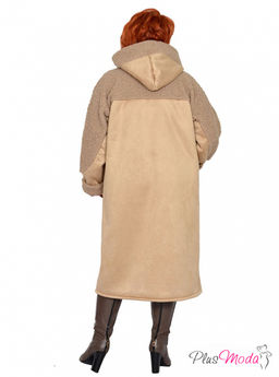 Пальто-дубленка Модель №2070 размеры 44-84 - Plusmoda фото 9