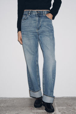 ZW COLLECTION BAGGY MID-WAIST JEANS - Zara фото 2