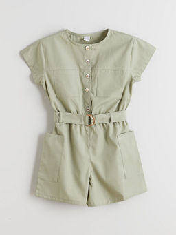 Bisiklet Yaka Basic K?z ?ocuk Tulum