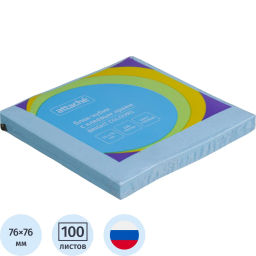 Стикеры ATTACHE Bright colours с клеев.краем 76х76 голубой 100л  фото 2