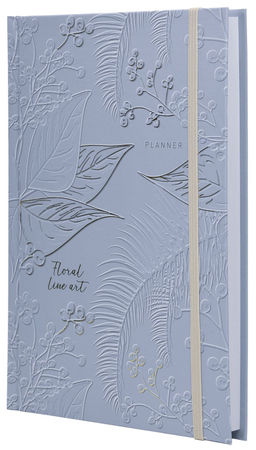 Ежедневник А5 недатированный LITE РАСТИТЕЛЬНЫЙ ОРНАМЕНТ 128 л. с дизайном, твердая обложка...