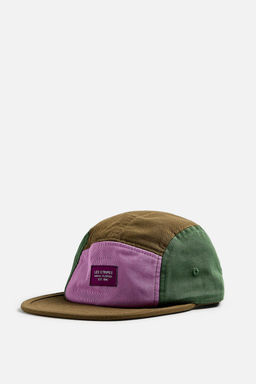 COLOUR BLOCK FLAT PEAK CAP