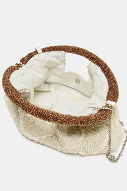 BOLSO CLUTCH APLIQUES / Crudo - Zara фото 5