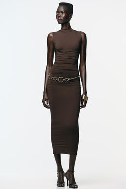 SHELL POLYAMIDE DRESS - Zara фото 10