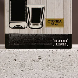 Подарочный набор На удачу, гель для душа виски 100 мл и стопка, HARD LINE