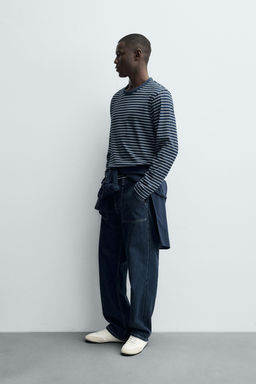 JACQUARD STRIPE T-SHIRT - Zara фото 4