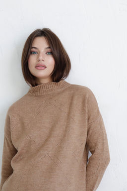 10405 Свитер тёмно-бежевый - Martichelli фото 3