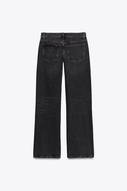 TRF WIDE-LEG LOW-RISE JEANS - Zara фото 17