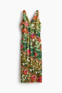 Vestido midi con escote en V - H&m фото 6