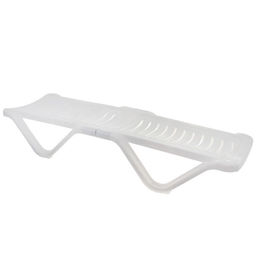 Шезлонг, 192 х 62 х 32 см, цвет белый - Simaland фото 3