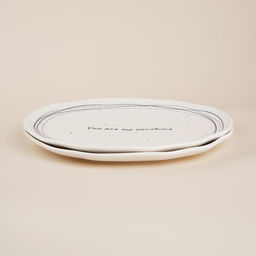 Тарелки SL Home Милый дом, d=27 см, набор 2 шт., фарфор, белые