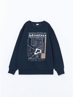 Bisiklet Yaka Erkek ?ocuk Sweatshirt