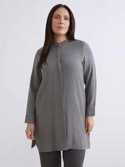 Hakim Yaka Dokulu Kad?n G?mlek Tunik