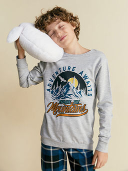 Bisiklet Yaka Erkek ?ocuk Pijama Tak?m?