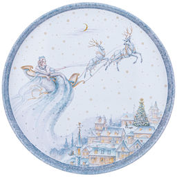 ПОДНОС СЕРВИРОВОЧНЫЙ AGNESS СНЕЖНАЯ КОРОЛЕВА 33*2,1 СМ 898-223
