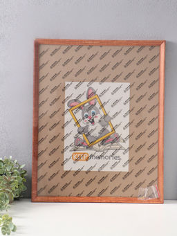 Фоторамка для фото 40×50 см Keep memories, Mira, дерево под орех, (пластиковый экран)