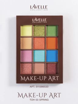 LavelleCollection Тени для век 12-ти цветные Make up Art тон 03 spring