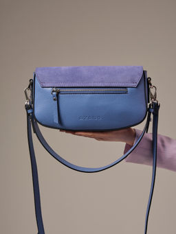 Замшевая сумка Azaro 31049 сиреневый закат