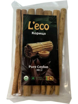 Корица цейлонская в палочках натуральная LECO, 30г Шри Ланка